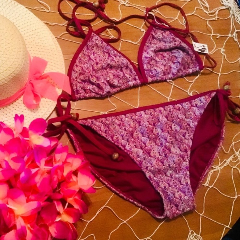 👙BNWT DESIGNER CROCHET LACE BIKINI